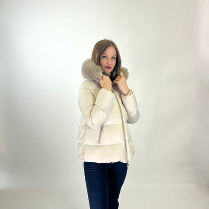 MONCLER Piumino panna corto