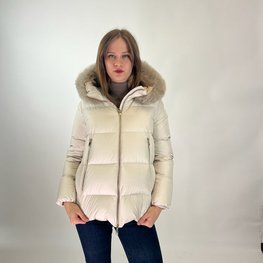 MONCLER Piumino panna corto