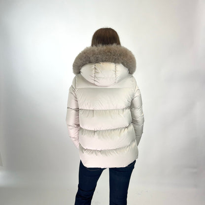 MONCLER Piumino panna corto