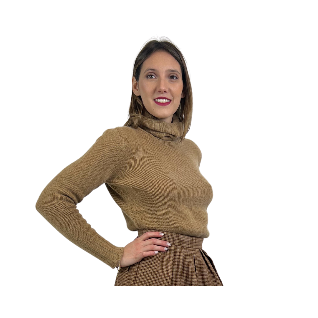 MORESI Maglione dolcevita i cashmere color cammello - CHLOÉ Gonna longuette in tessuto di lana