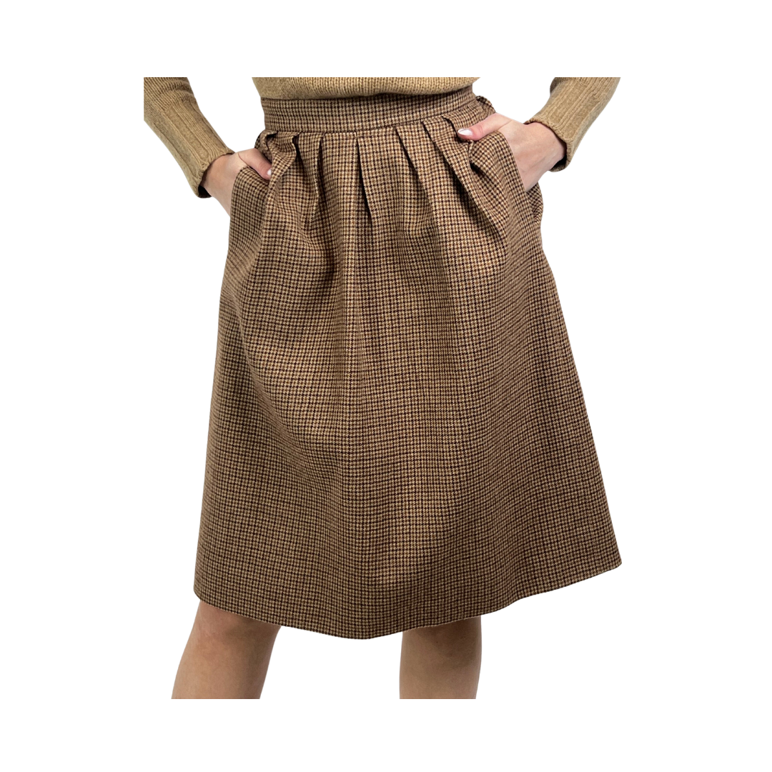 MORESI Maglione dolcevita i cashmere color cammello - CHLOÉ Gonna longuette in tessuto di lana
