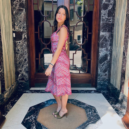  MOSCHINO  Abito in seta pink