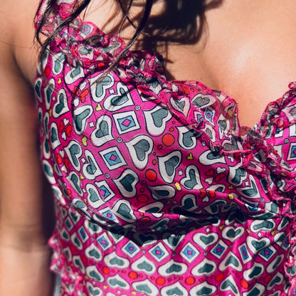 MOSCHINO  Abito in seta pink