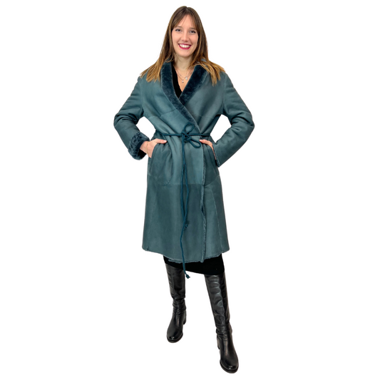 Montone reversibile Blu di prussia 