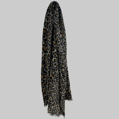 N.N. Sciarpa in misto cashmere stampa maculata 