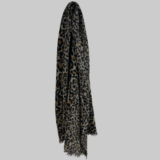 N.N. Sciarpa in misto cashmere stampa maculata 