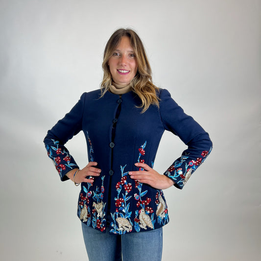 OSCAR DE LA RENTA Giacca in cashmere e lana