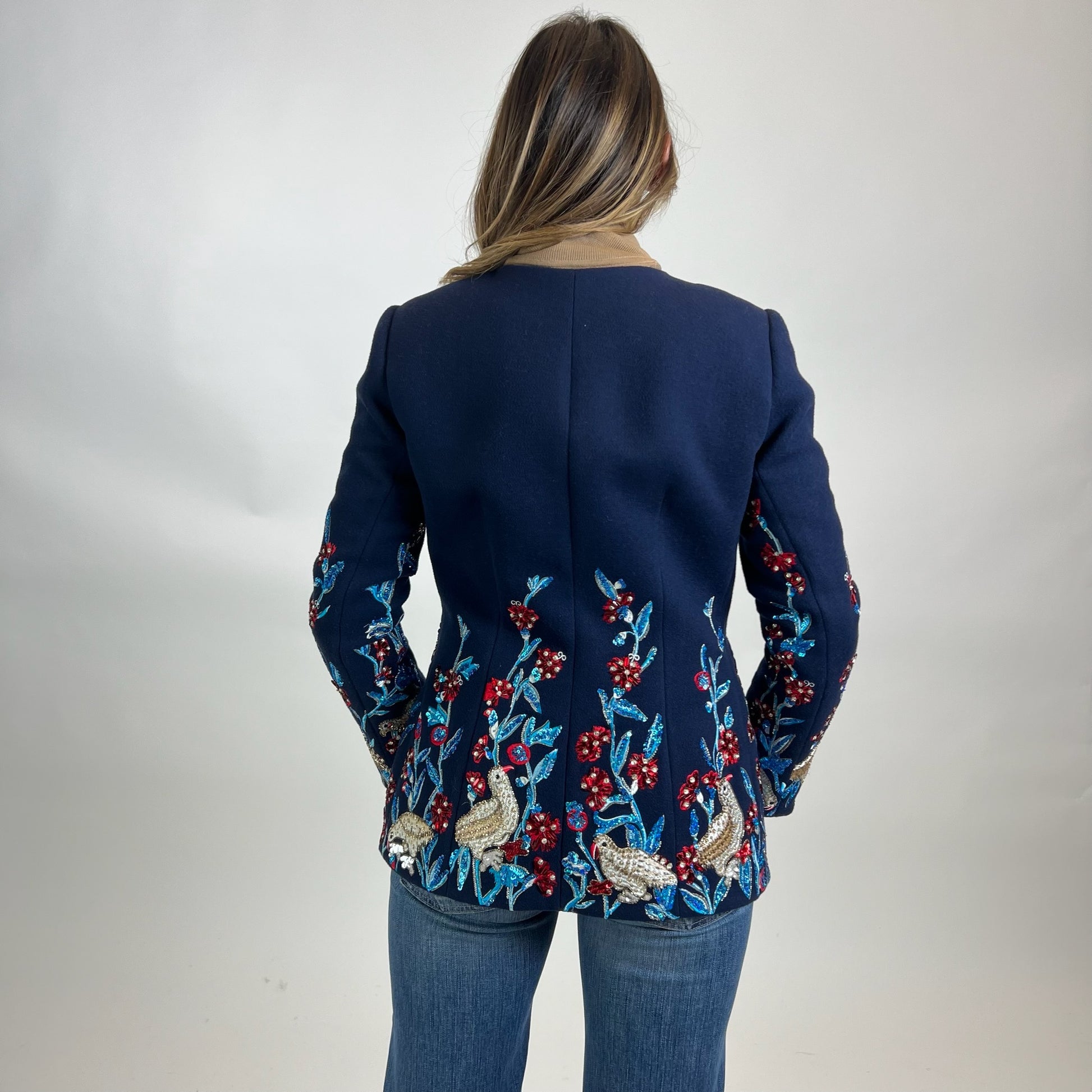 OSCAR DE LA RENTA Giacca in cashmere e lana