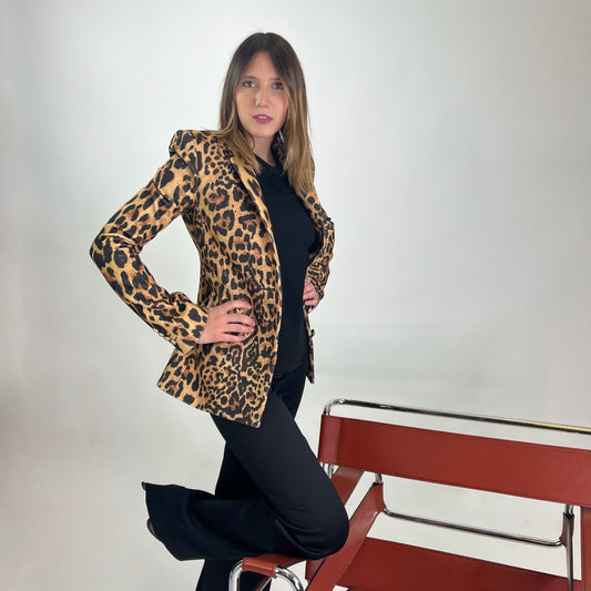 PACO RABANNE Blazer maculata in lana 