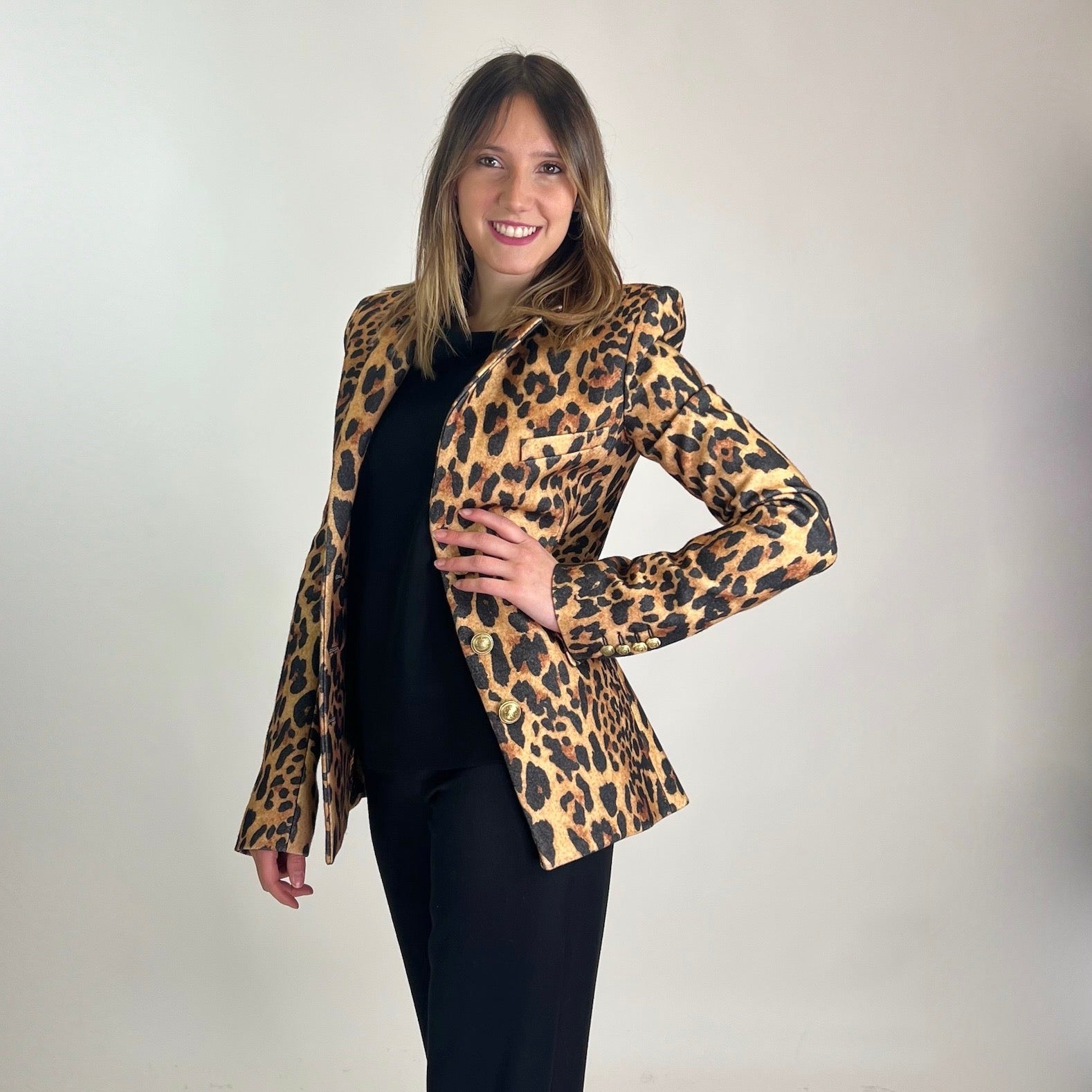 PACO RABANNE Blazer maculata in lana 