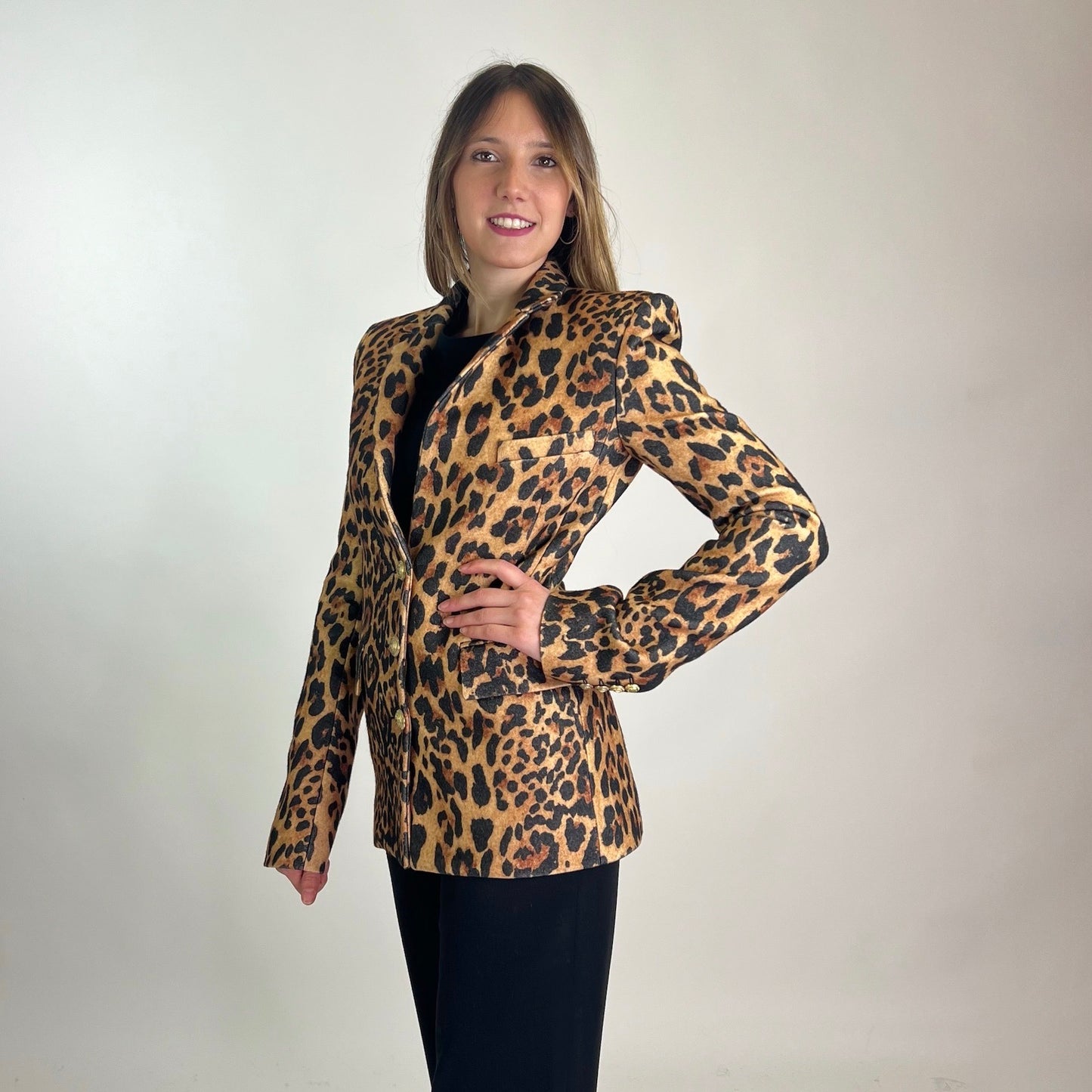 PACO RABANNE Blazer maculata in lana 