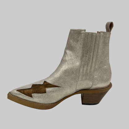 PALLAS Stivali camperos oro con fulmini bronzo