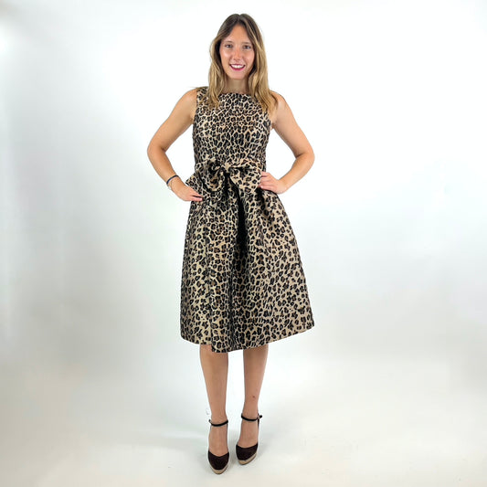 PAROSH Abito maculato con fiocco