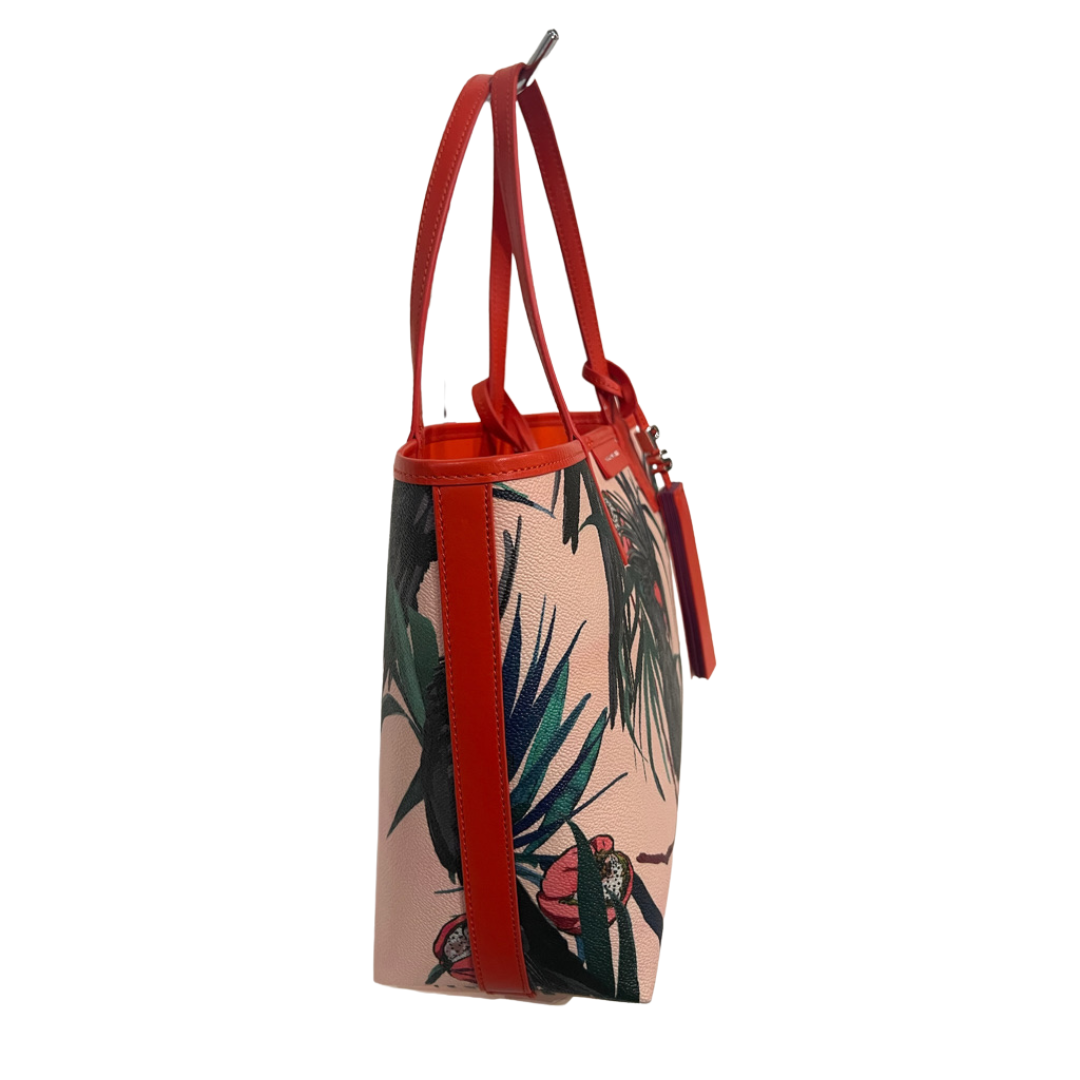 PAUL SMITH Borsa in canvas stampa pappagallo