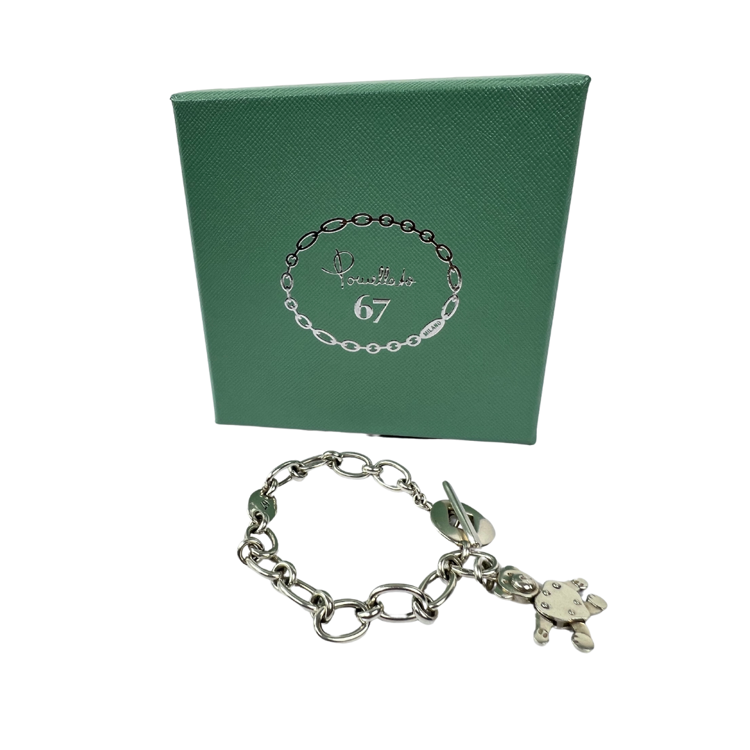 POMELLATO 67 Bracciale in argento pendente charm orsetto boutiquepelfini