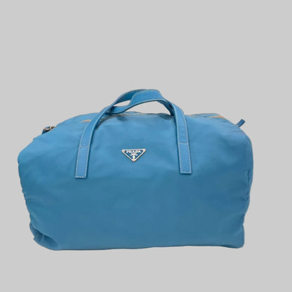 PRADA Borsa bauletto in nylon turchese