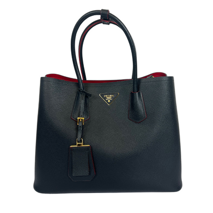 PRADA Borsa borsa in pelle soffiano nera