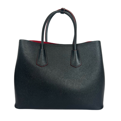 PRADA Borsa borsa in pelle soffiano nera