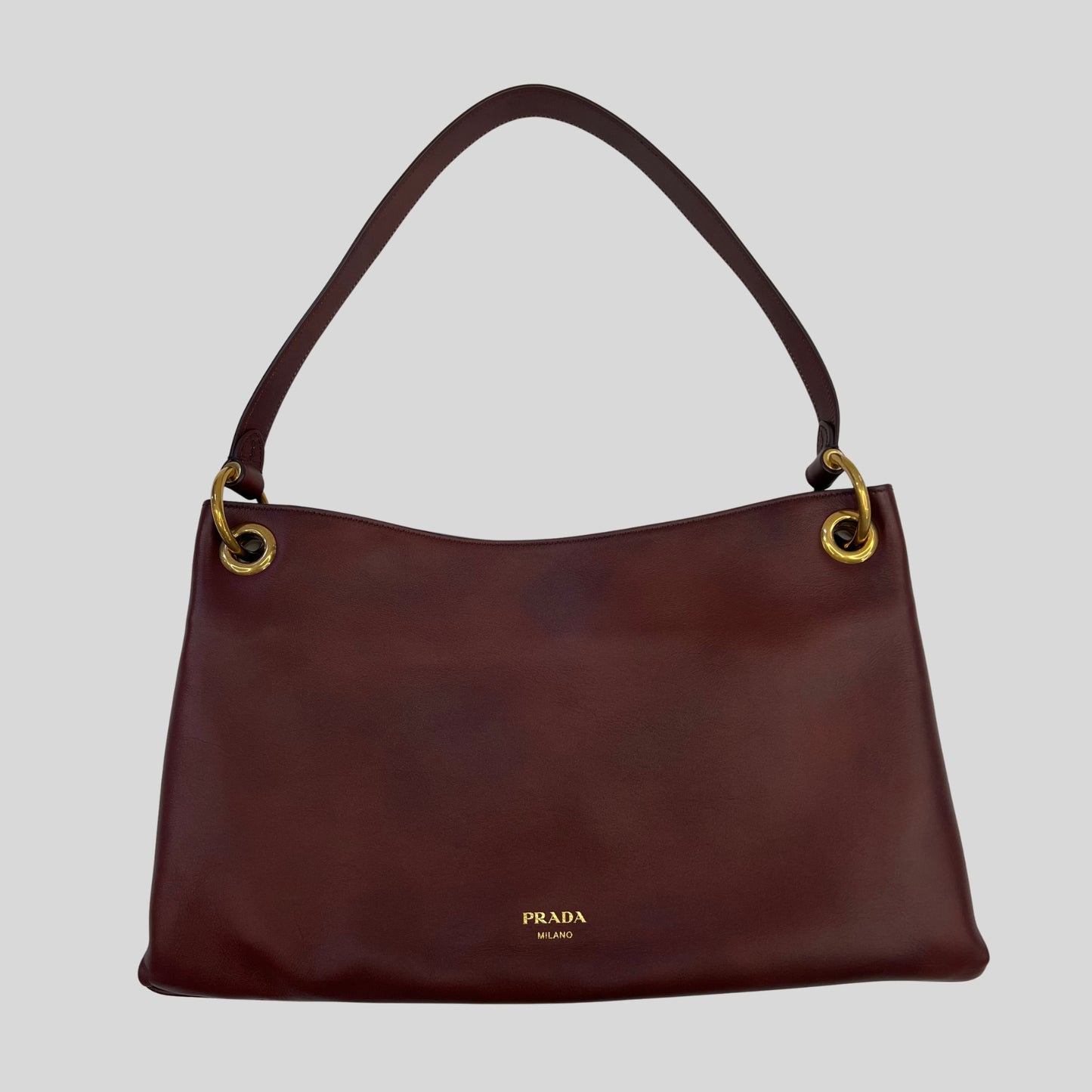 PRADA Borsa in pelle color burgundi 1