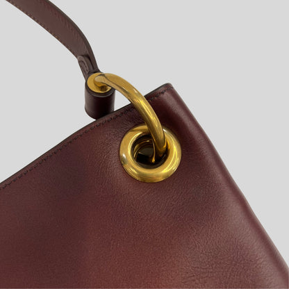 PRADA Borsa in pelle color burgundi 4