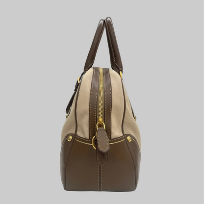 PRADA Borsa in tessuto canvas beige