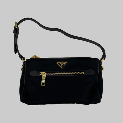 PRADA Borsa rettangolare nylon nero