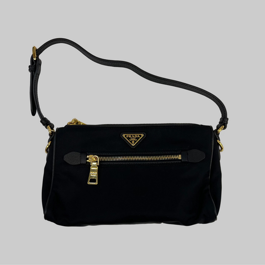 PRADA Borsa rettangolare nylon nero