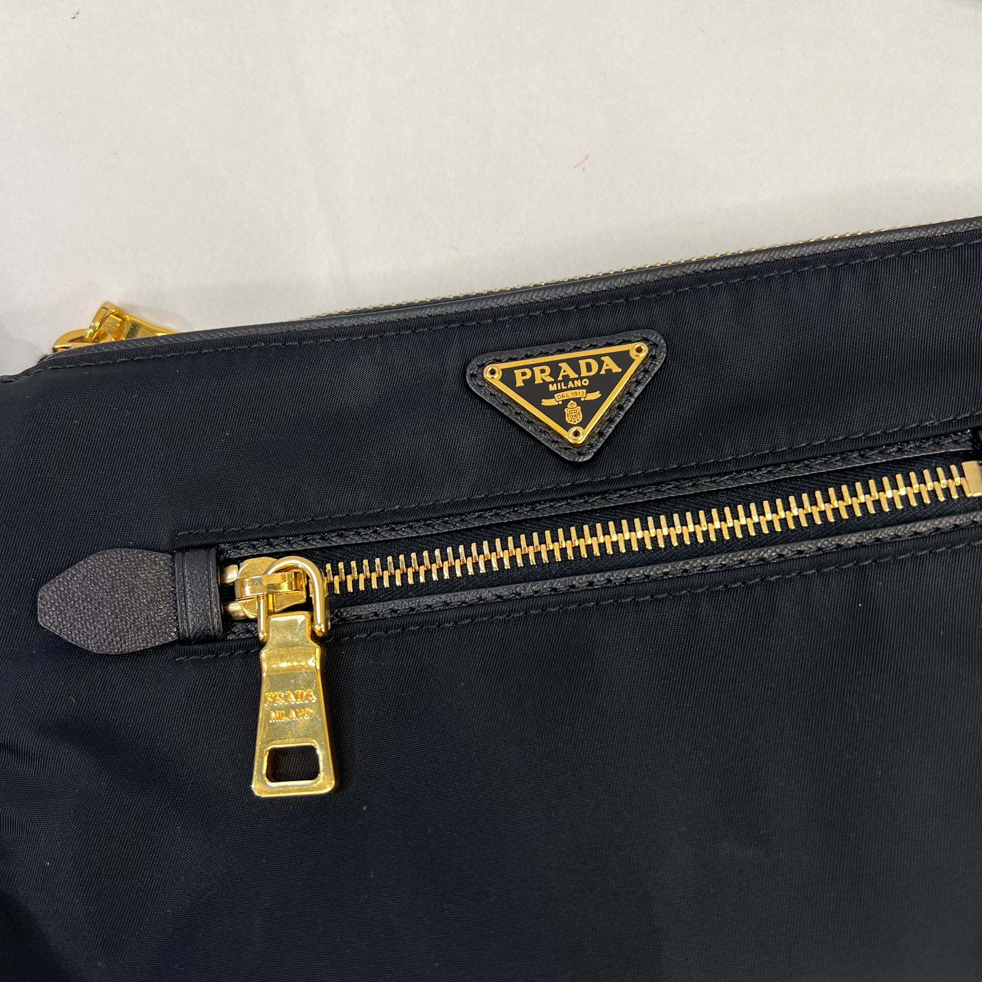 PRADA Borsa rettangolare nylon nero