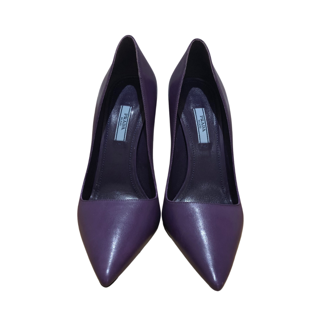 PRADA  Scarpa decolté in pelle viola