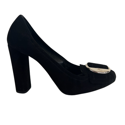 PRADA Scarpa nera scamosciata 