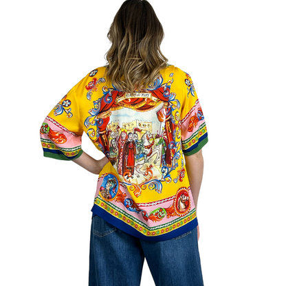 DOLCE & GABBANA Casacca stampa Teatro dei Pupi