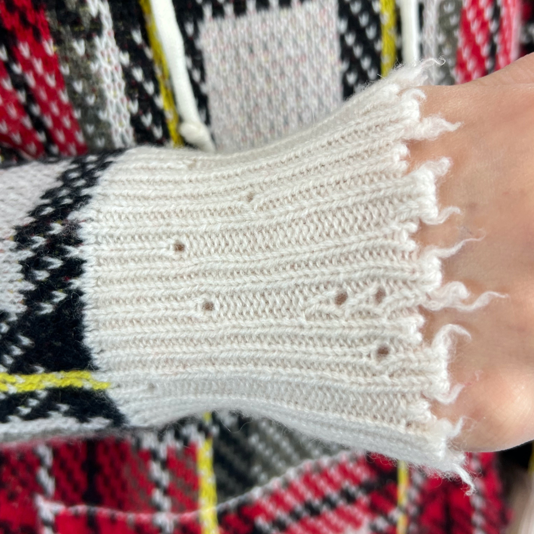 R 13 Maglione scozzese in cashmere