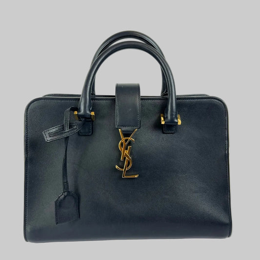 SAINT LAURENT Borsa Baby Cabas blu 