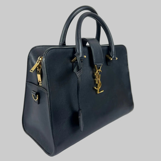 SAINT LAURENT Borsa Baby Cabas blu 