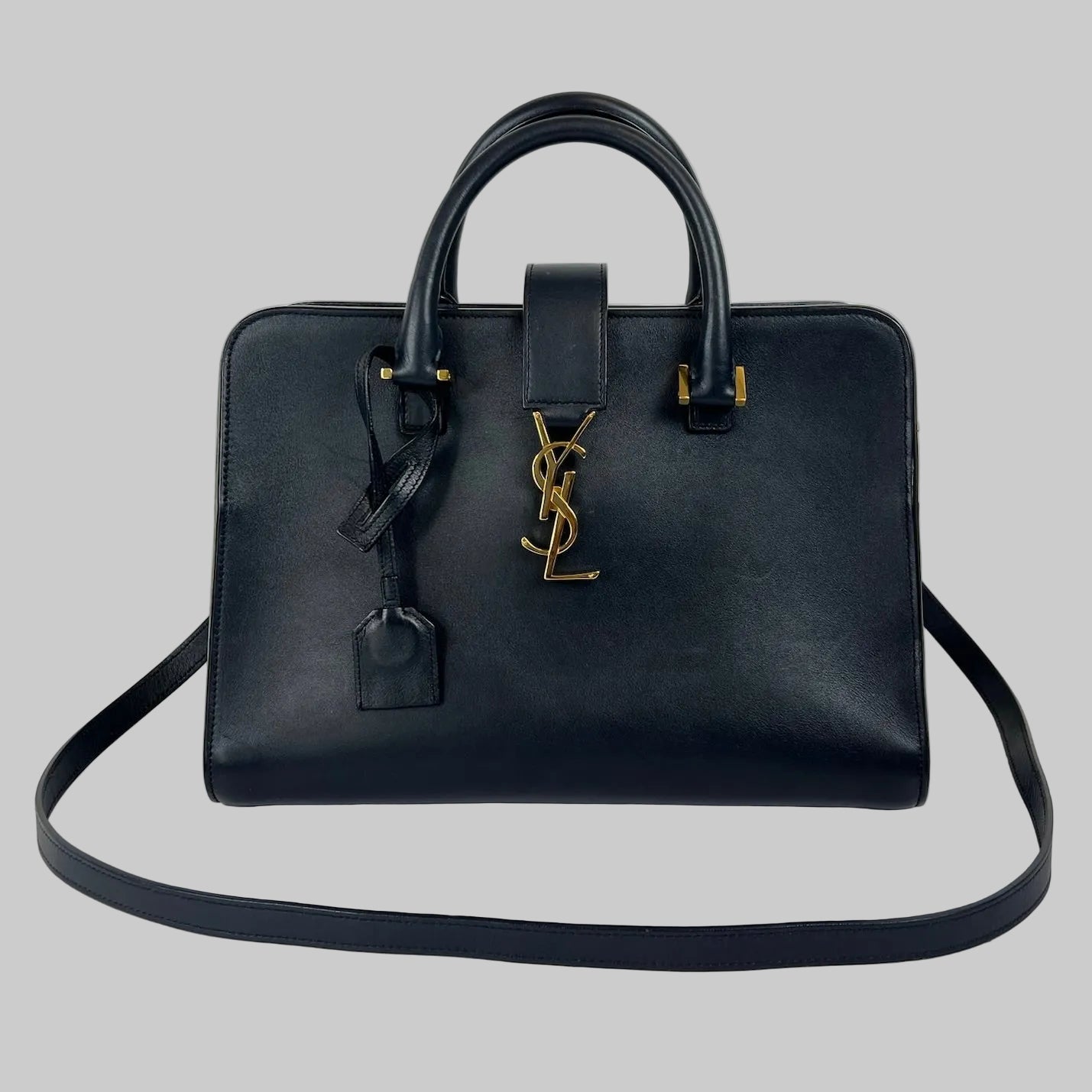 SAINT LAURENT Borsa Baby Cabas blu 