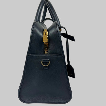 SAINT LAURENT Borsa Baby Cabas blu 