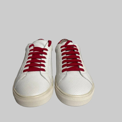 SAINT LAURENT Scarpe sneakers traforate bianche 