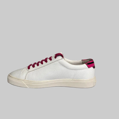SAINT LAURENT Scarpe sneakers traforate bianche 