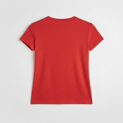 SAINT LAURENT T-shirt in cotone rosso