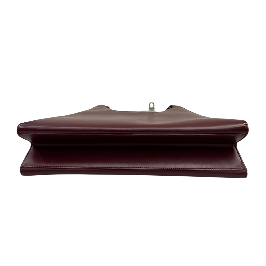 SALVATORE FERRAGAMO Borsa in pelle color burgundi