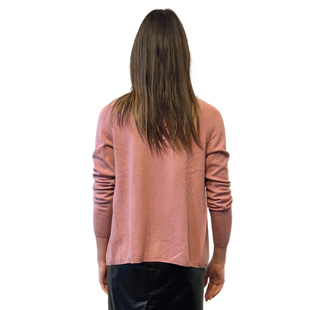 SARTORIA CASHMERE Twin-set rosa in cashmere 