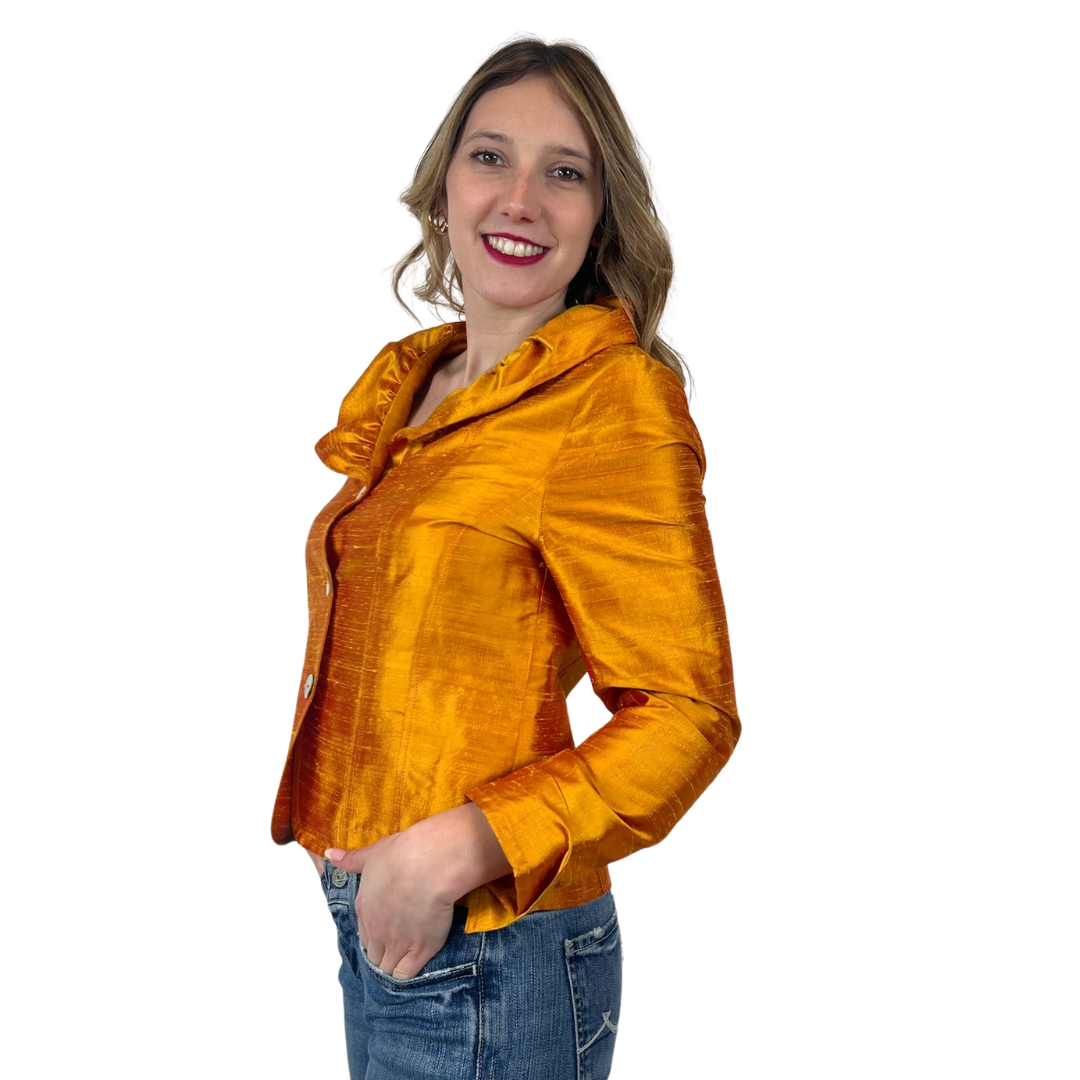 SARTORIA Giacca camicia in schantung di seta