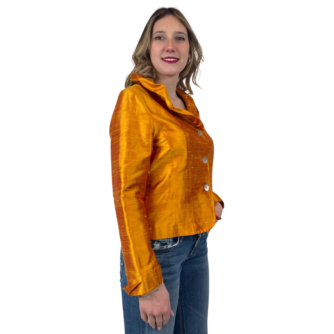 SARTORIA Giacca camicia in schantung di seta