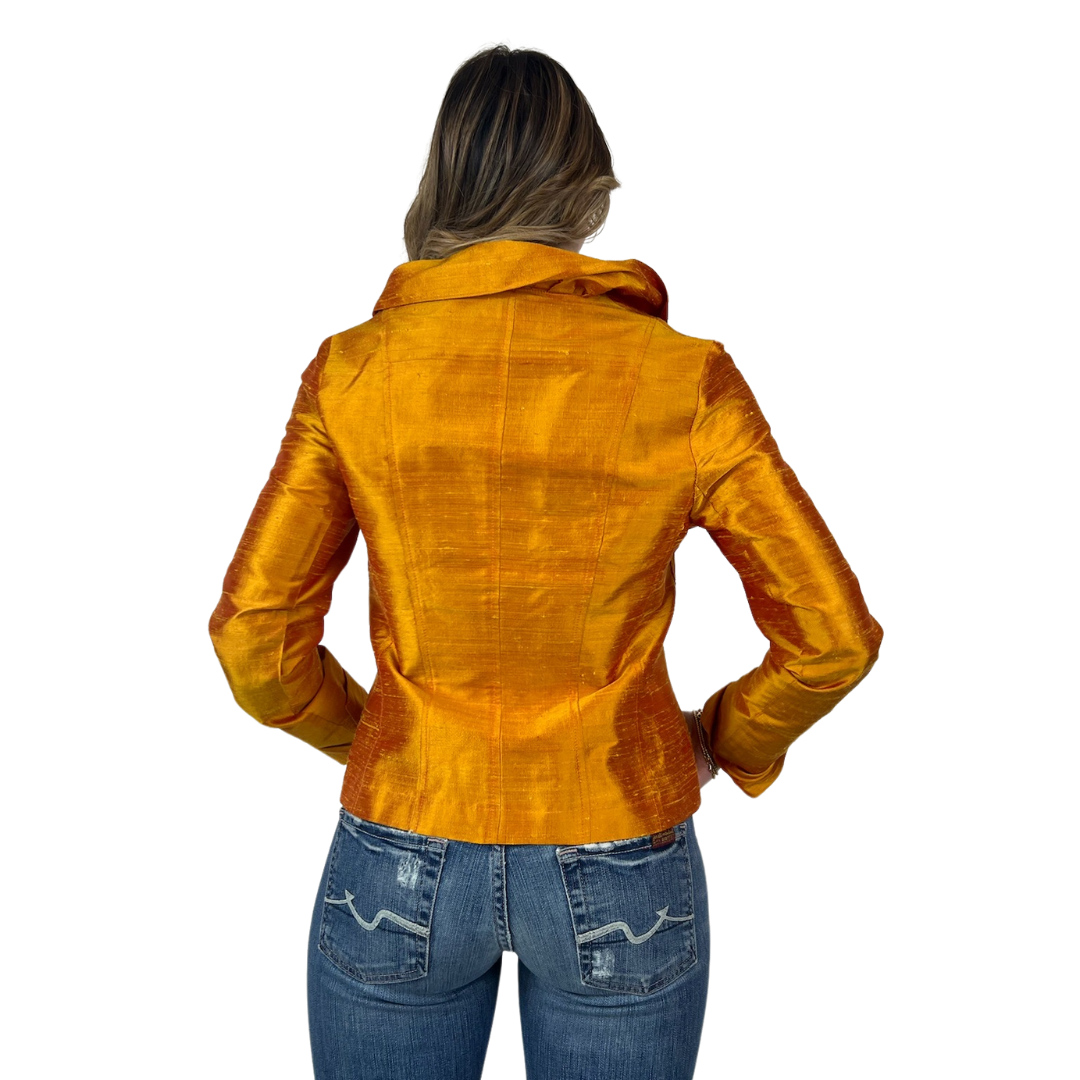 SARTORIA Giacca camicia in schantung di seta