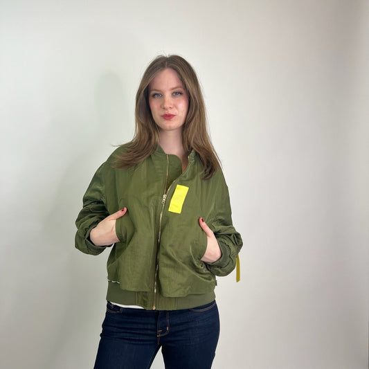 SEMICOUTURE 01 Giacca bomber verde militare