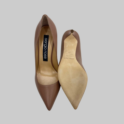 SERGIO ROSSI Scarpa decolté pelle color nude