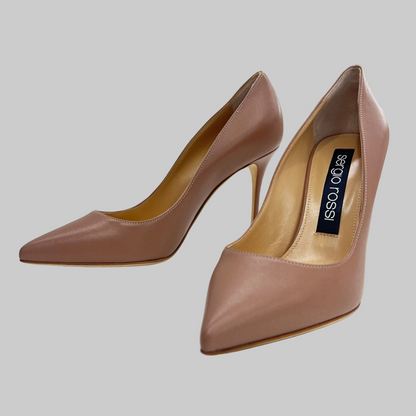 SERGIO ROSSI Scarpa decolté pelle color nude