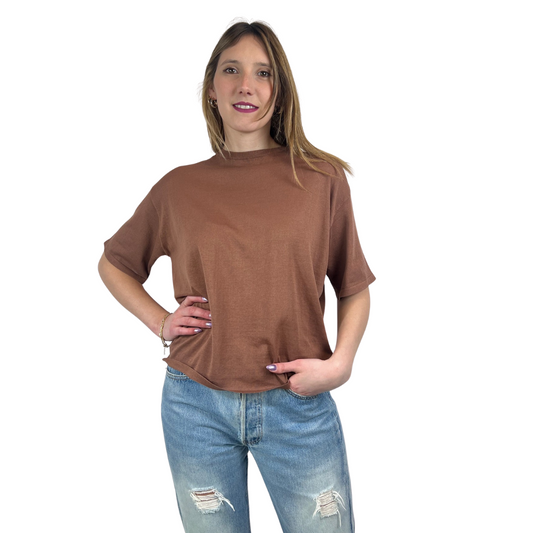 SKILLS MILANO Maglia casacca nude scuro