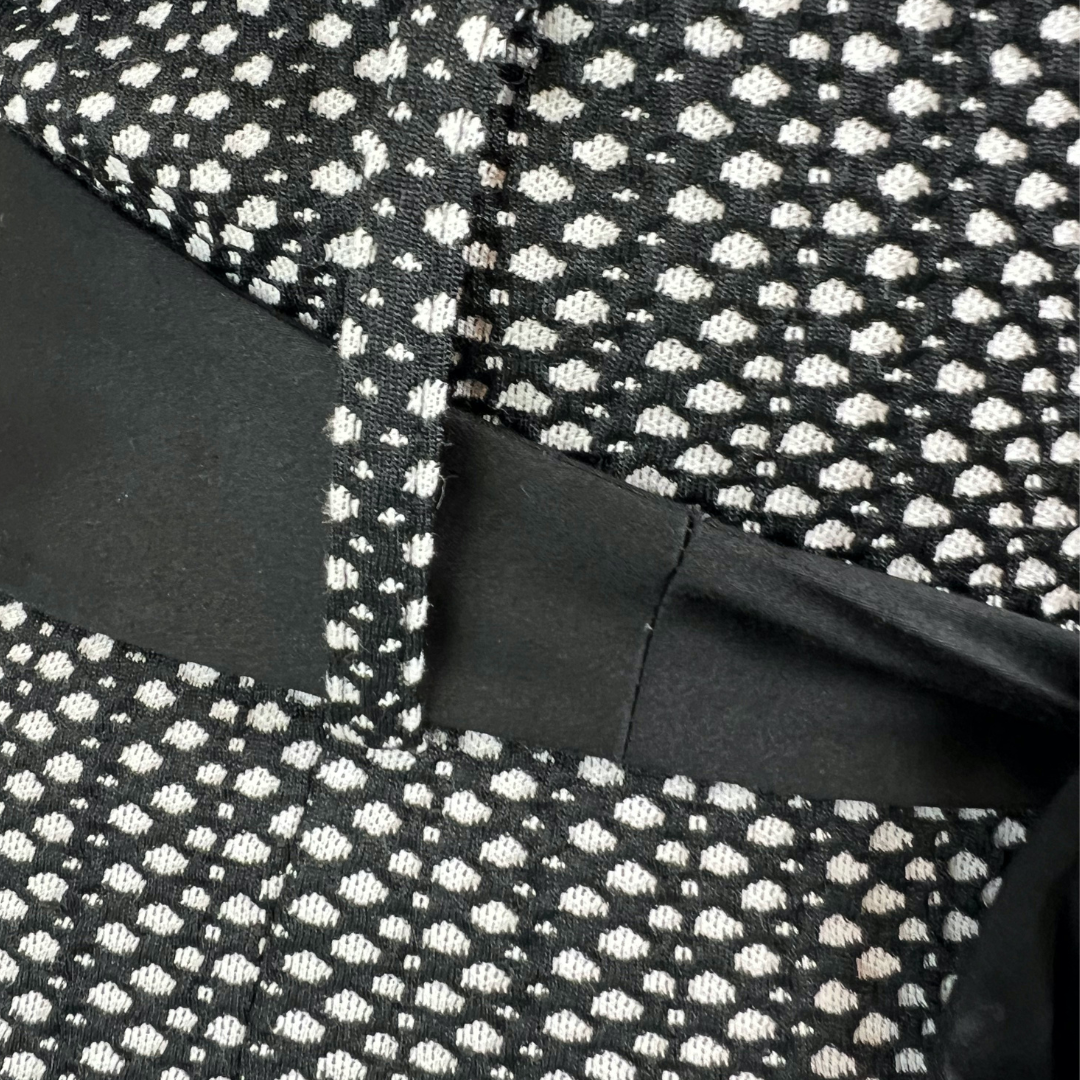 SPORTMAX Abito lungo in maglina nera e bianca