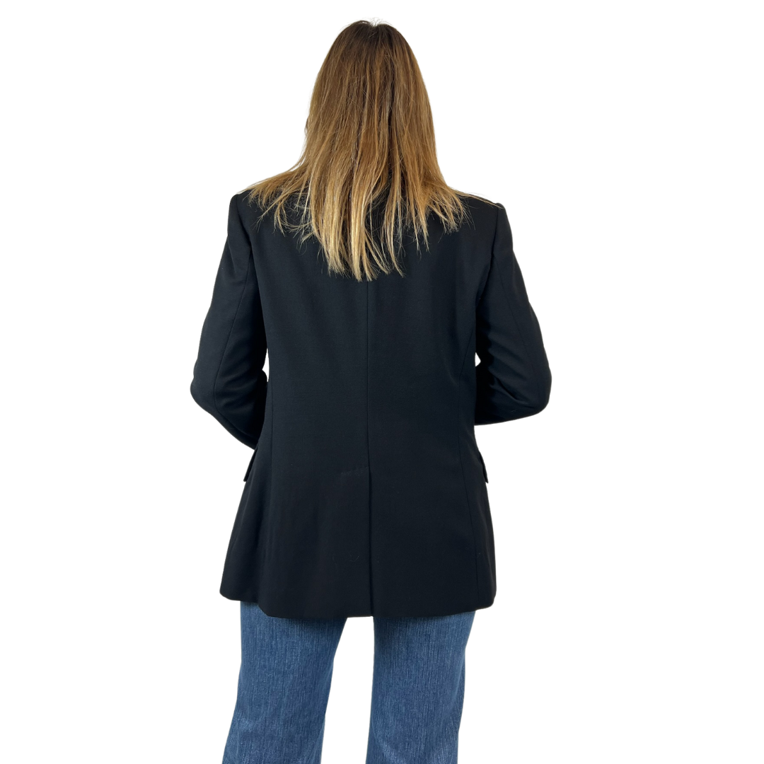 STELLA MC CARTNEY Blazer lungo nero un bottone